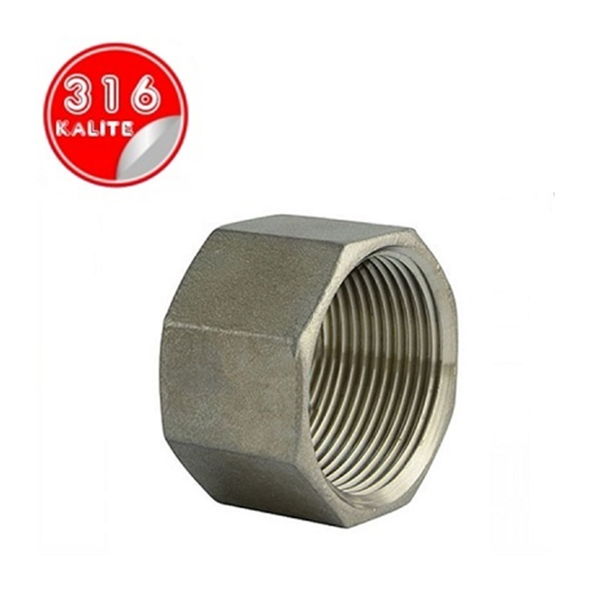 Paslanmaz Çelik Aısı 316 İç Diş Kör Tapa - 1/4" (DN8)