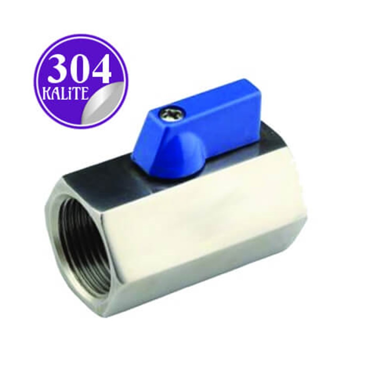 Paslanmaz Çelik 304 Kalite Dişi Mini Vana