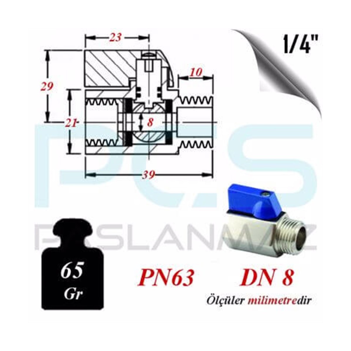 Paslanmaz Çelik 316 Kalite Mini Vana