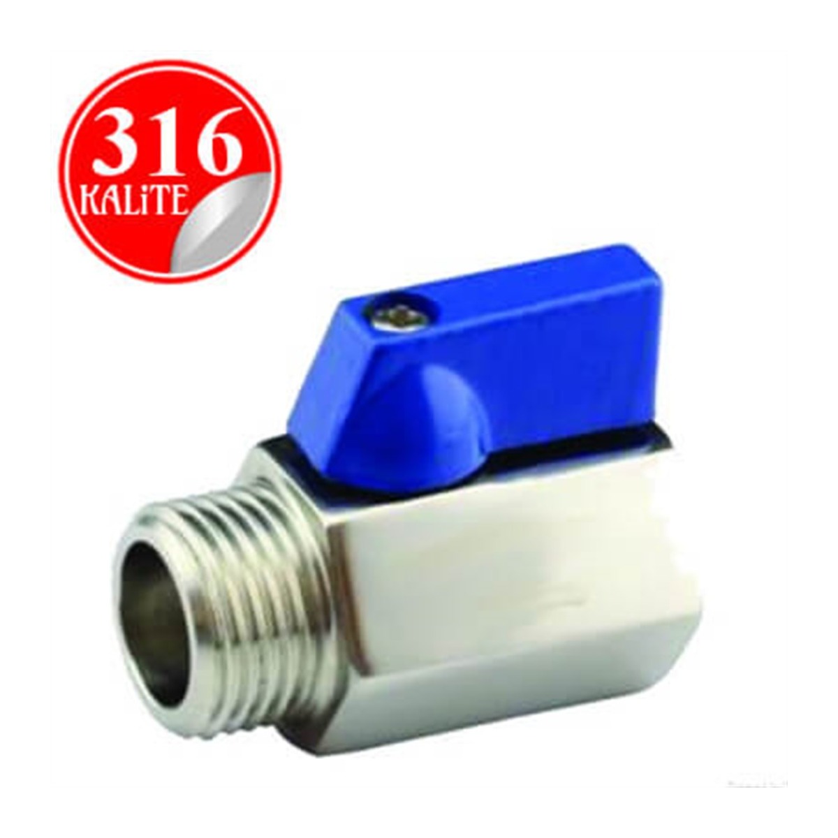 Paslanmaz Çelik 316 Kalite Mini Vana - 1" (DN25)