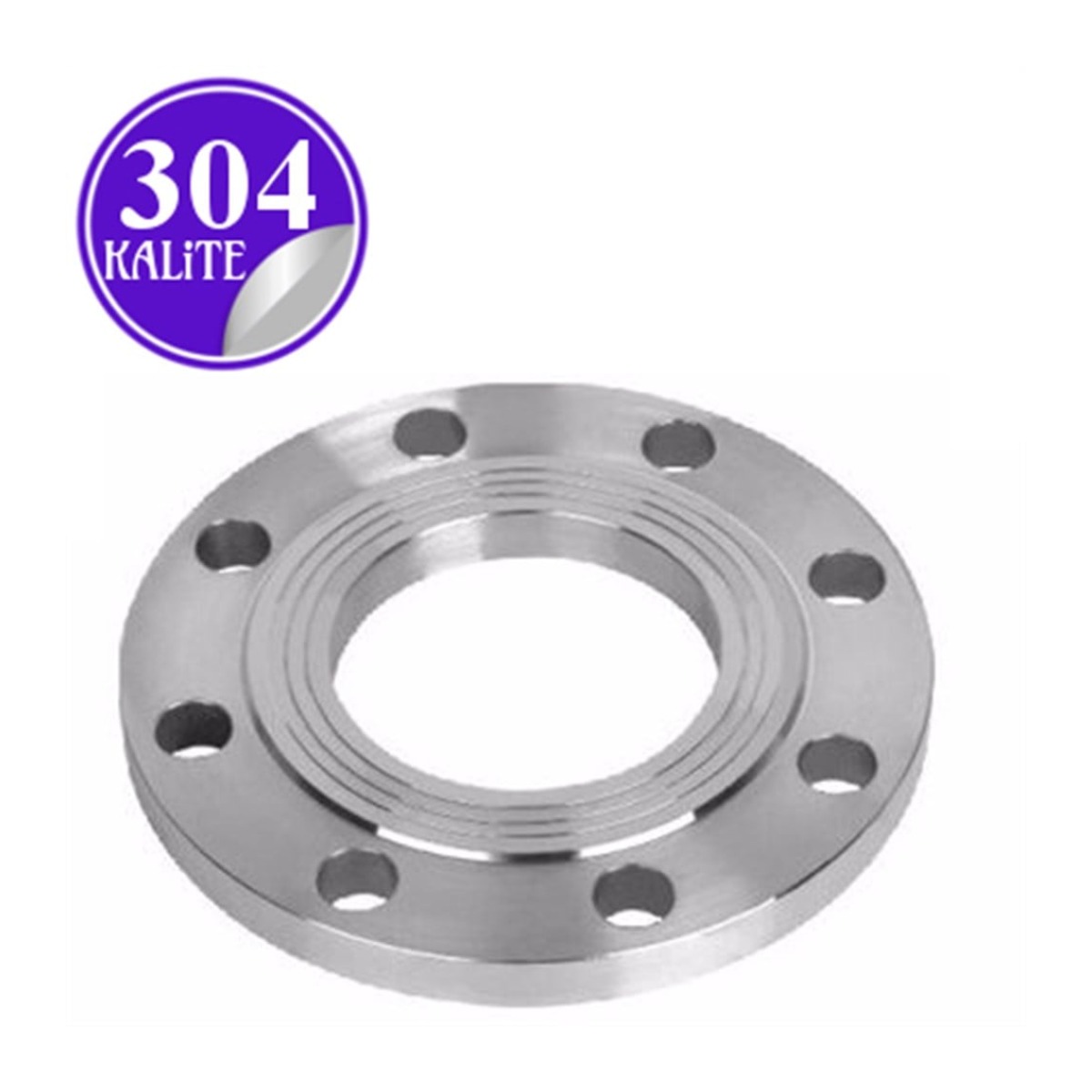 Paslanmaz Çelik 304 Kalite Düz Flanş - 1/2" (DN15)