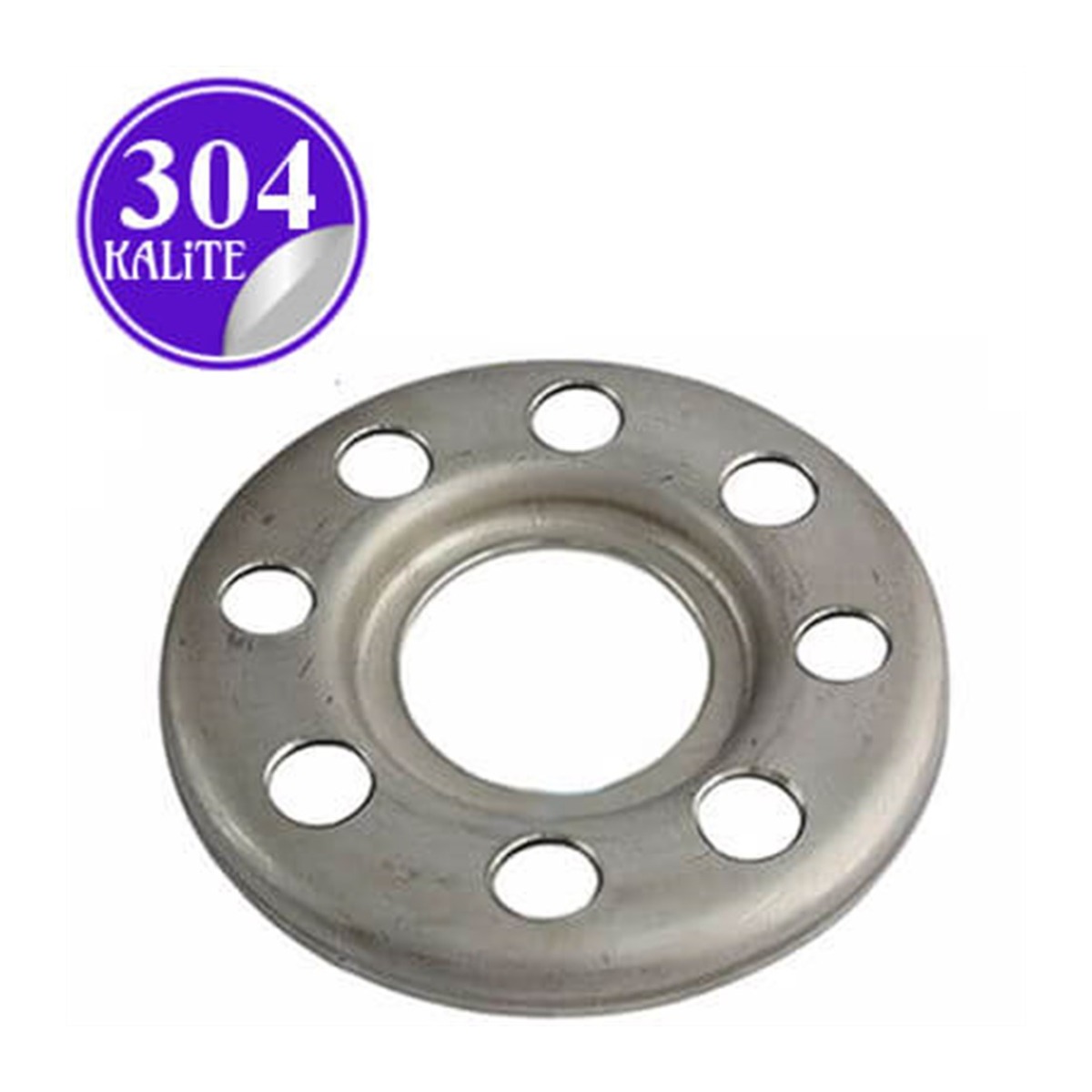 Paslanmaz Çelik 304 Kalite Baskılı Flanş - 1½" (DN40)