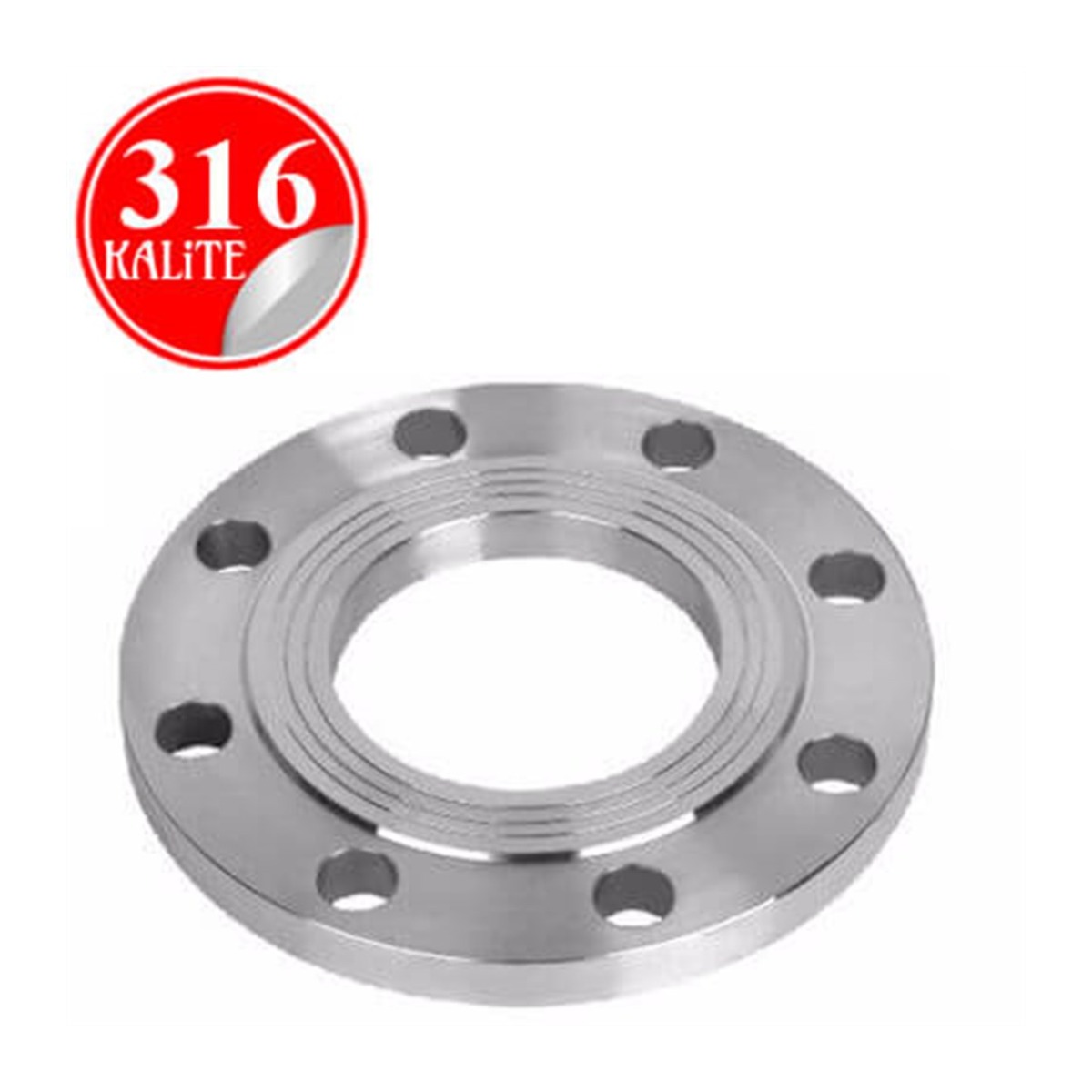 Paslanmaz Çelik 316 Kalite Düz Flanş - 1¼" (DN32)