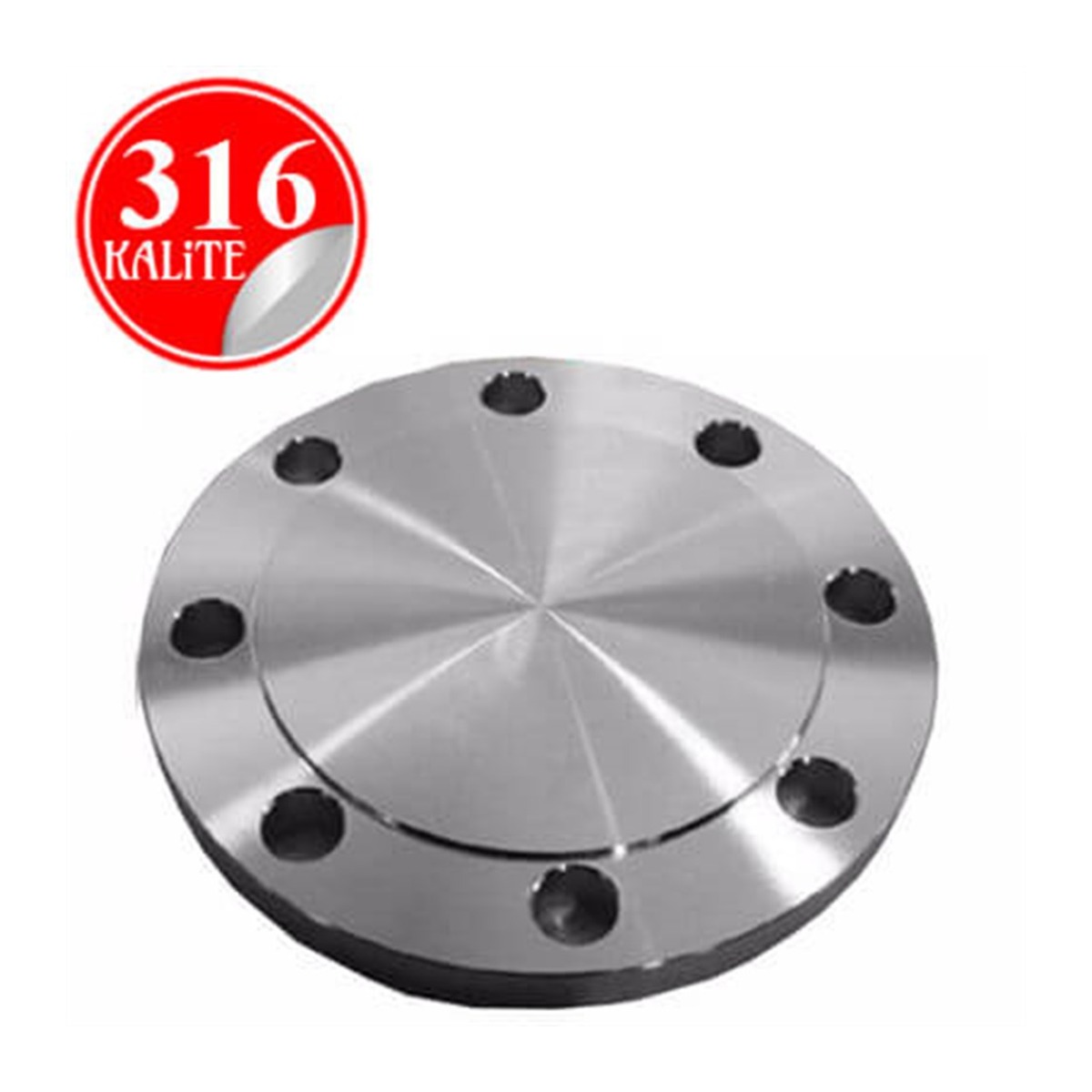Paslanmaz Çelik 316 Kalite Kör Flanş - 1/2" (DN15)