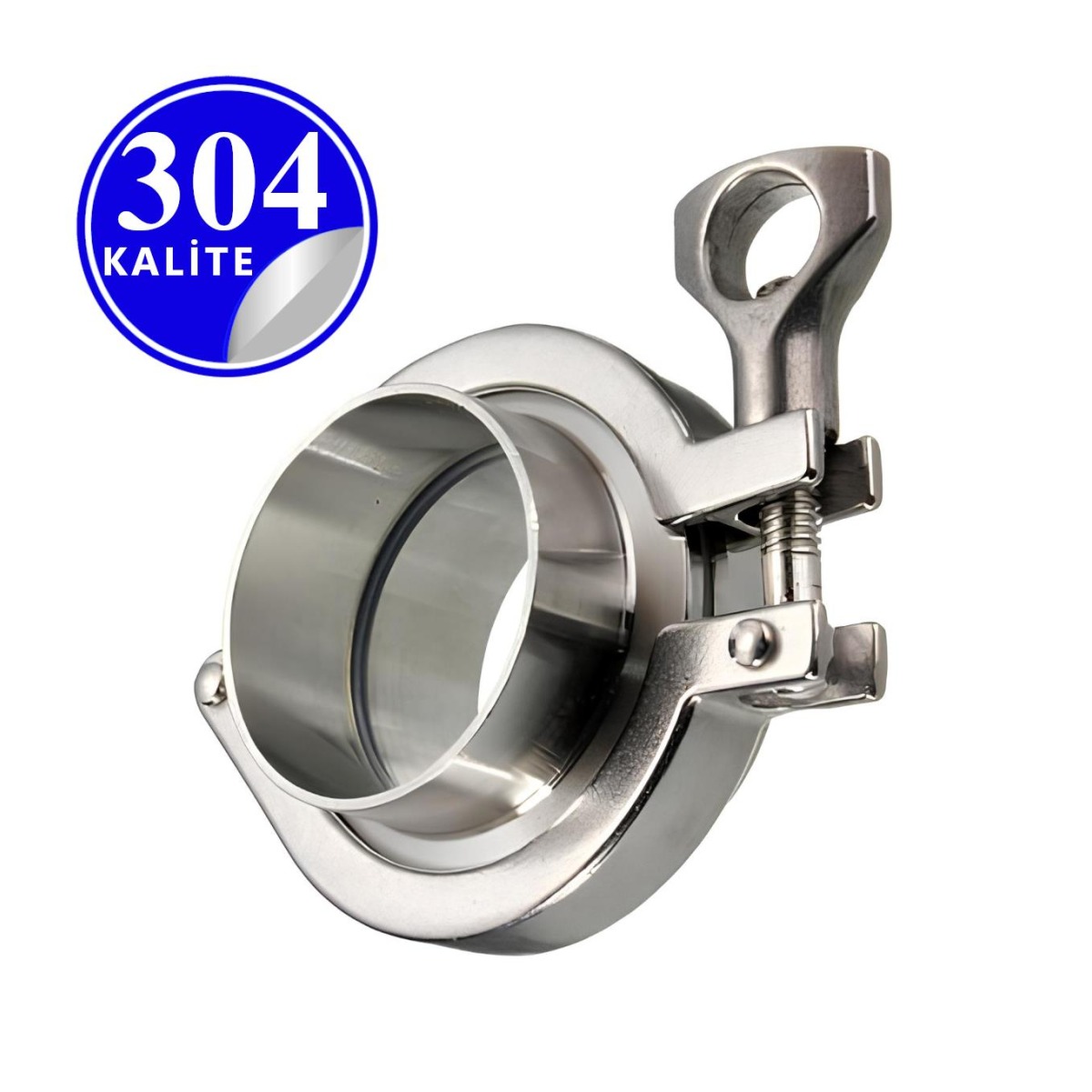 Paslanmaz Çelik 304 Kalite Ferrule Klemp Kelepçe Set - 25 mm