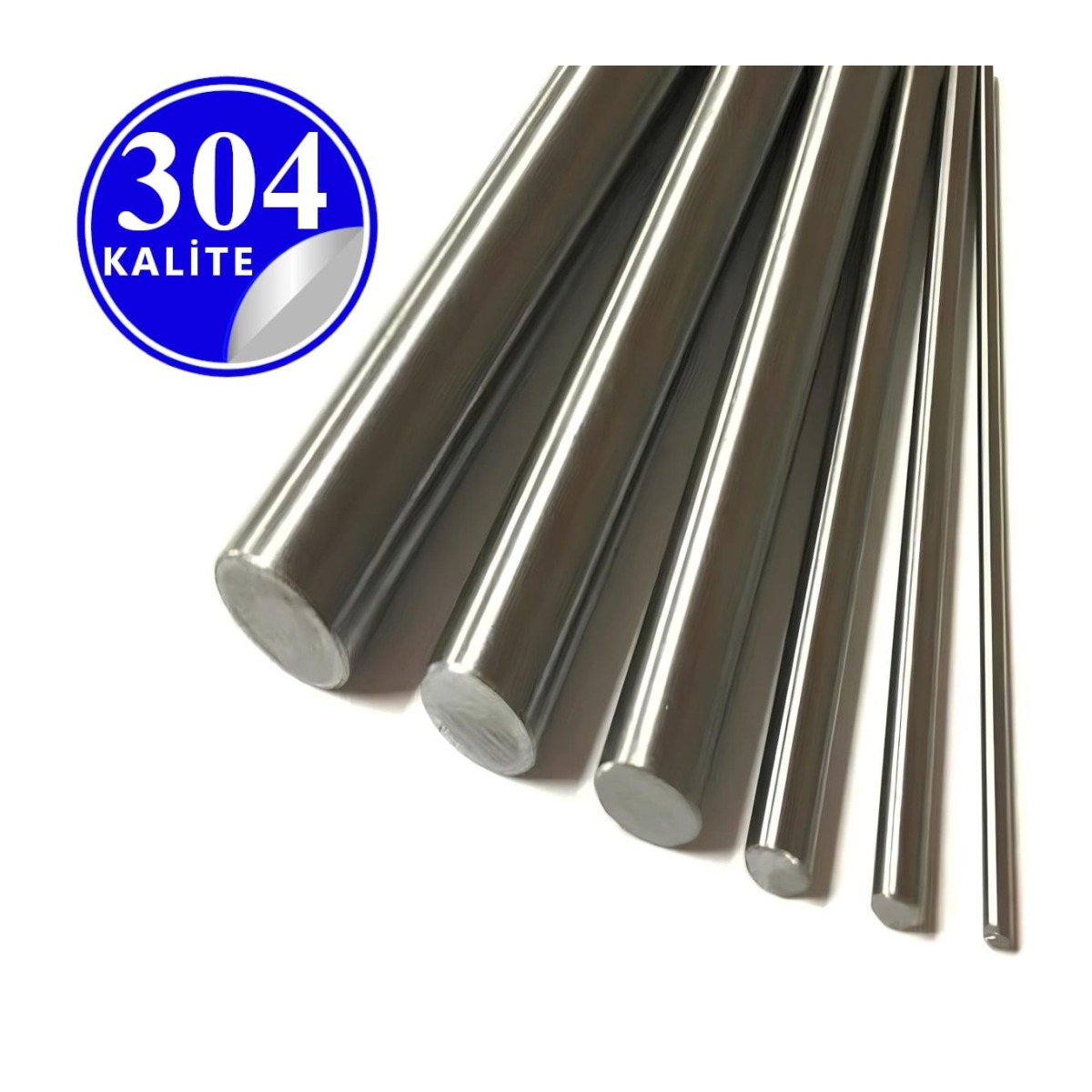 Paslanmaz Çelik 304 Kalite Parça Çubuk Mil - 3mm