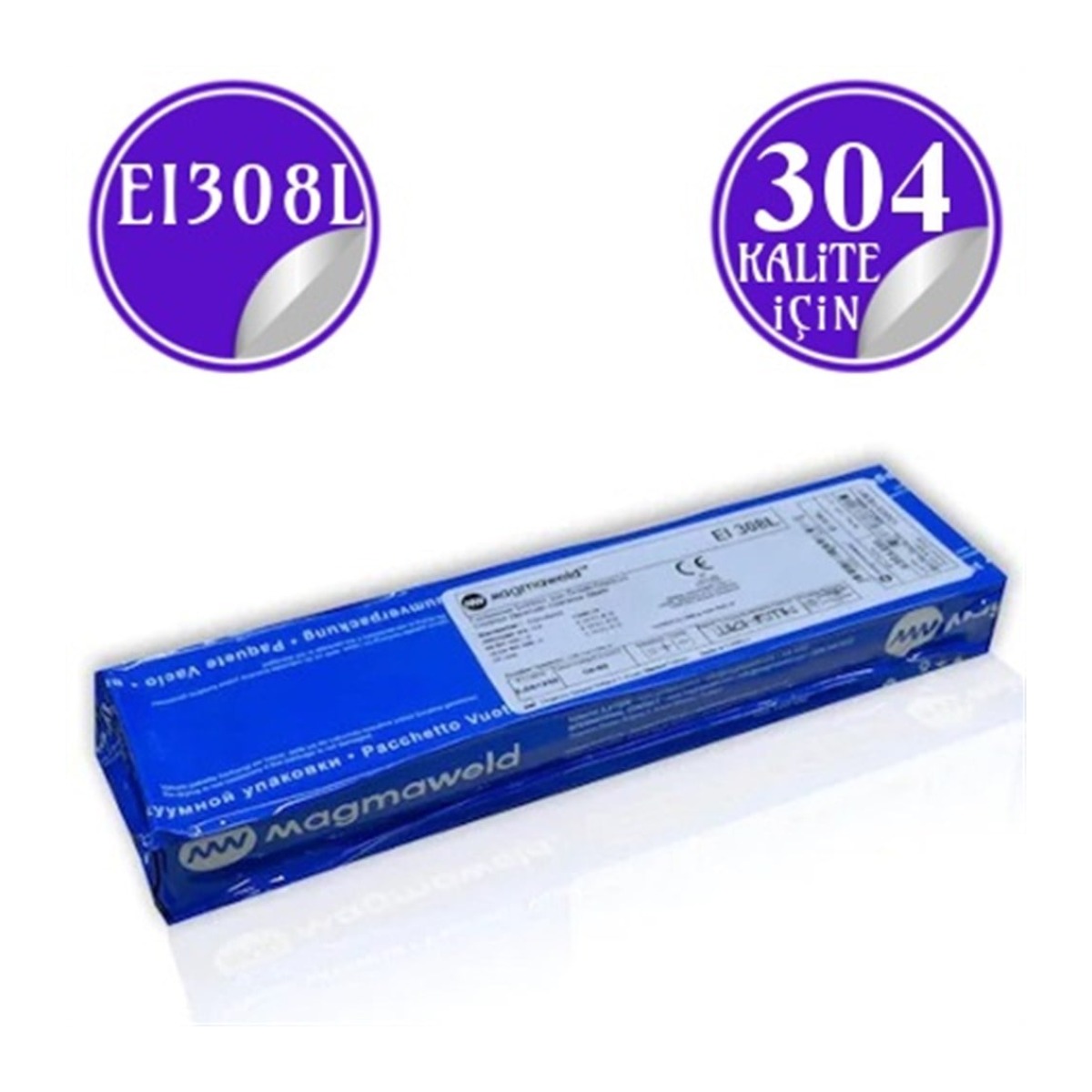 Magmaweld Eı308l 304 Kalite Paslanmaz Çelik Elektrod - 3.25×350 mm
