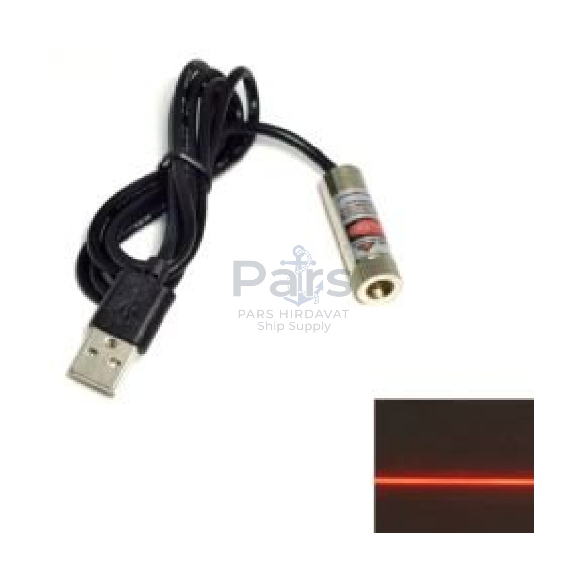 USB kablolu Çizgi Lazer Diyot 5mW 650nm