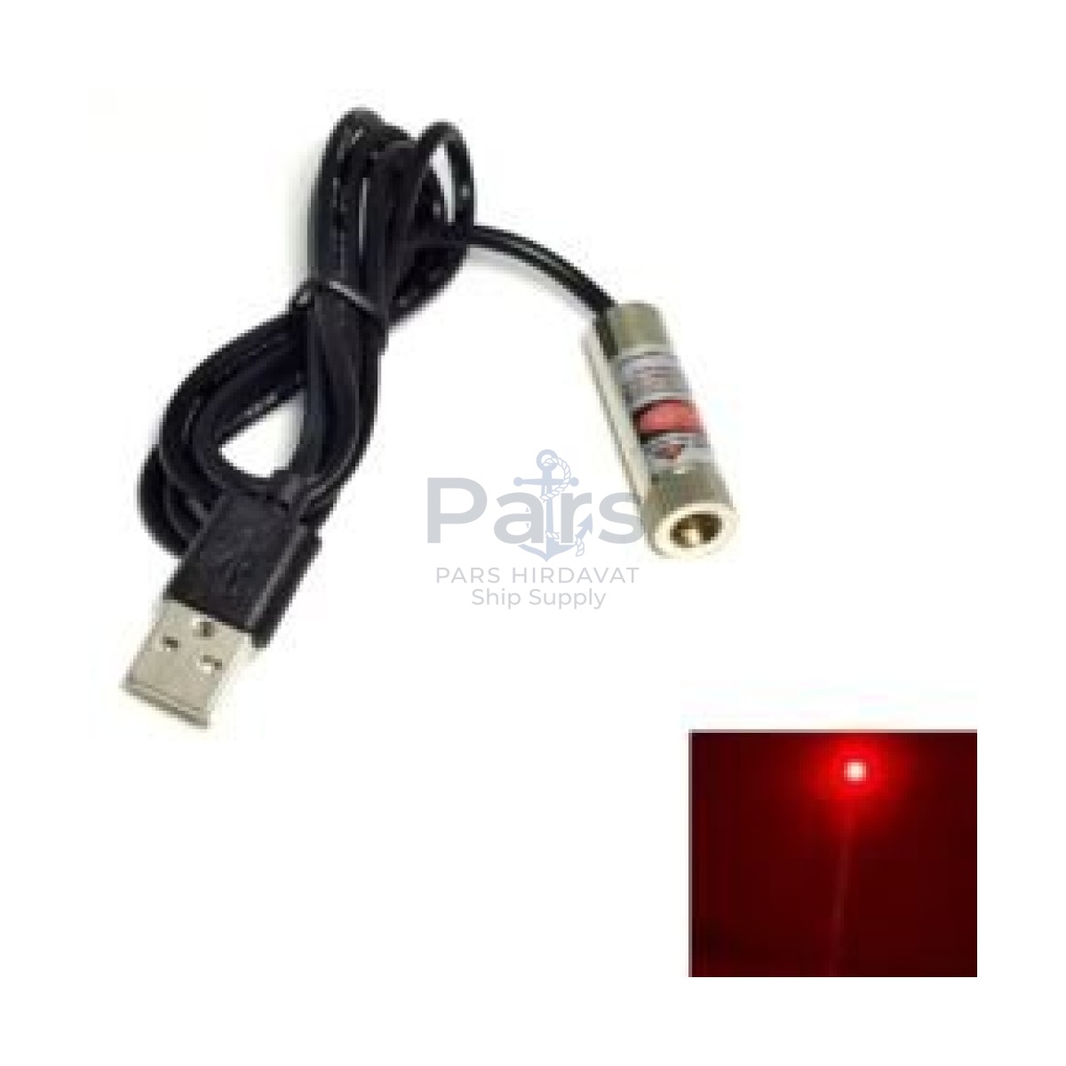USB kablolu Nokta Lazer Diyot 5mW 650nm