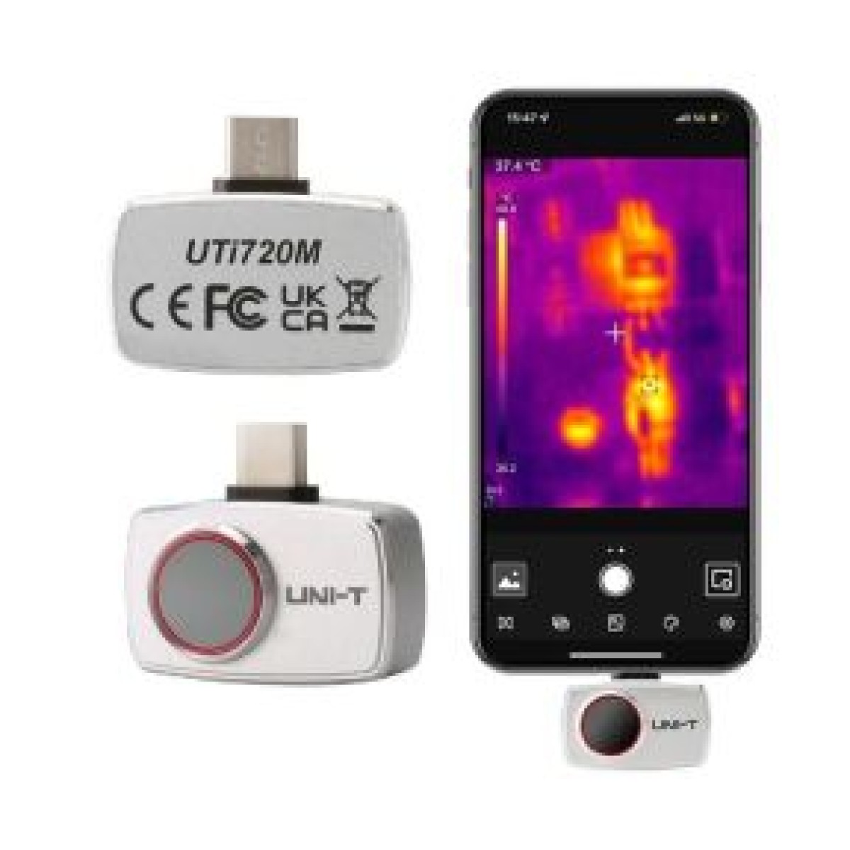 Unit UTi720M 256x192 Android Telefon Termal Kamera