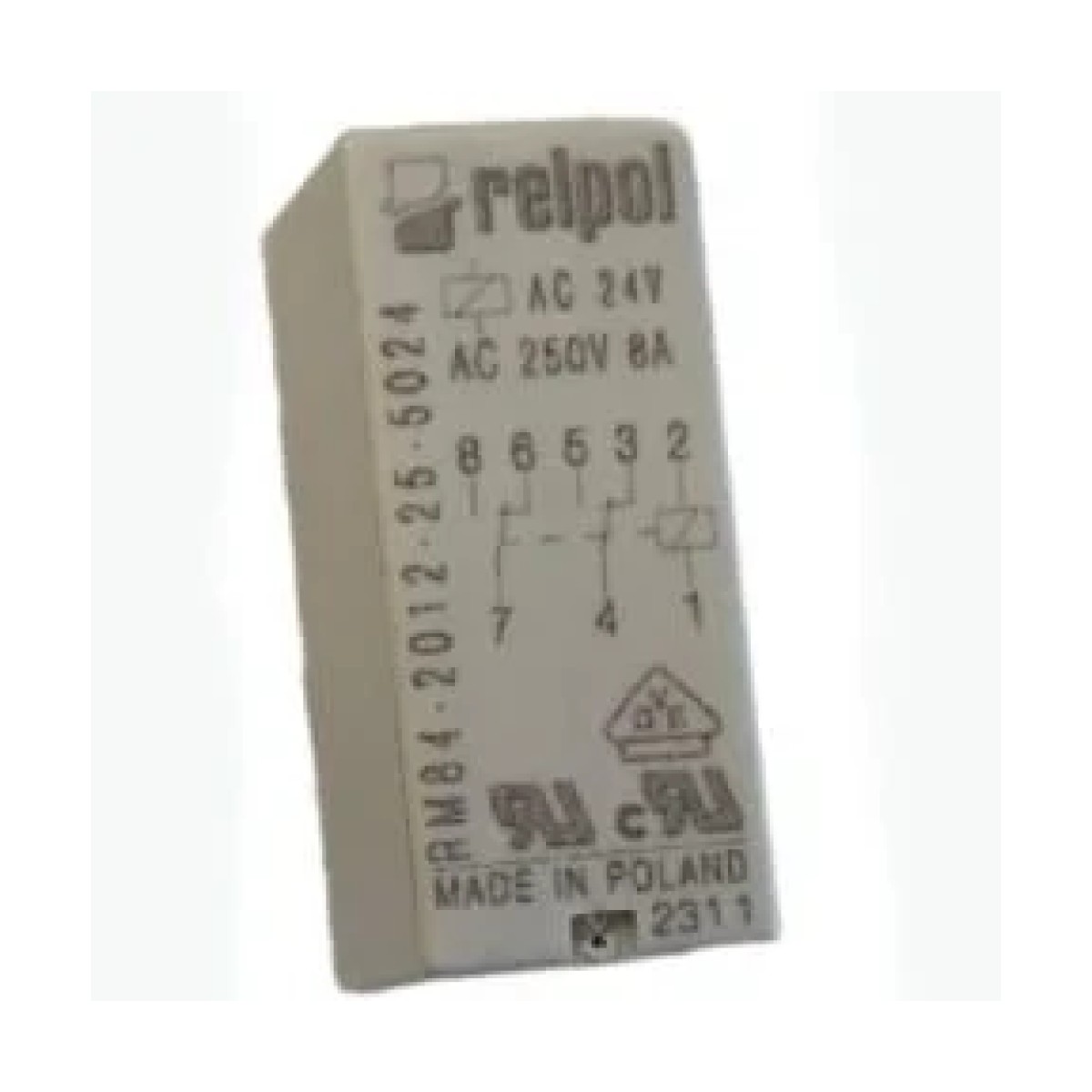 Relpol RM84 220V AC Çift Kontak Pcb Röle