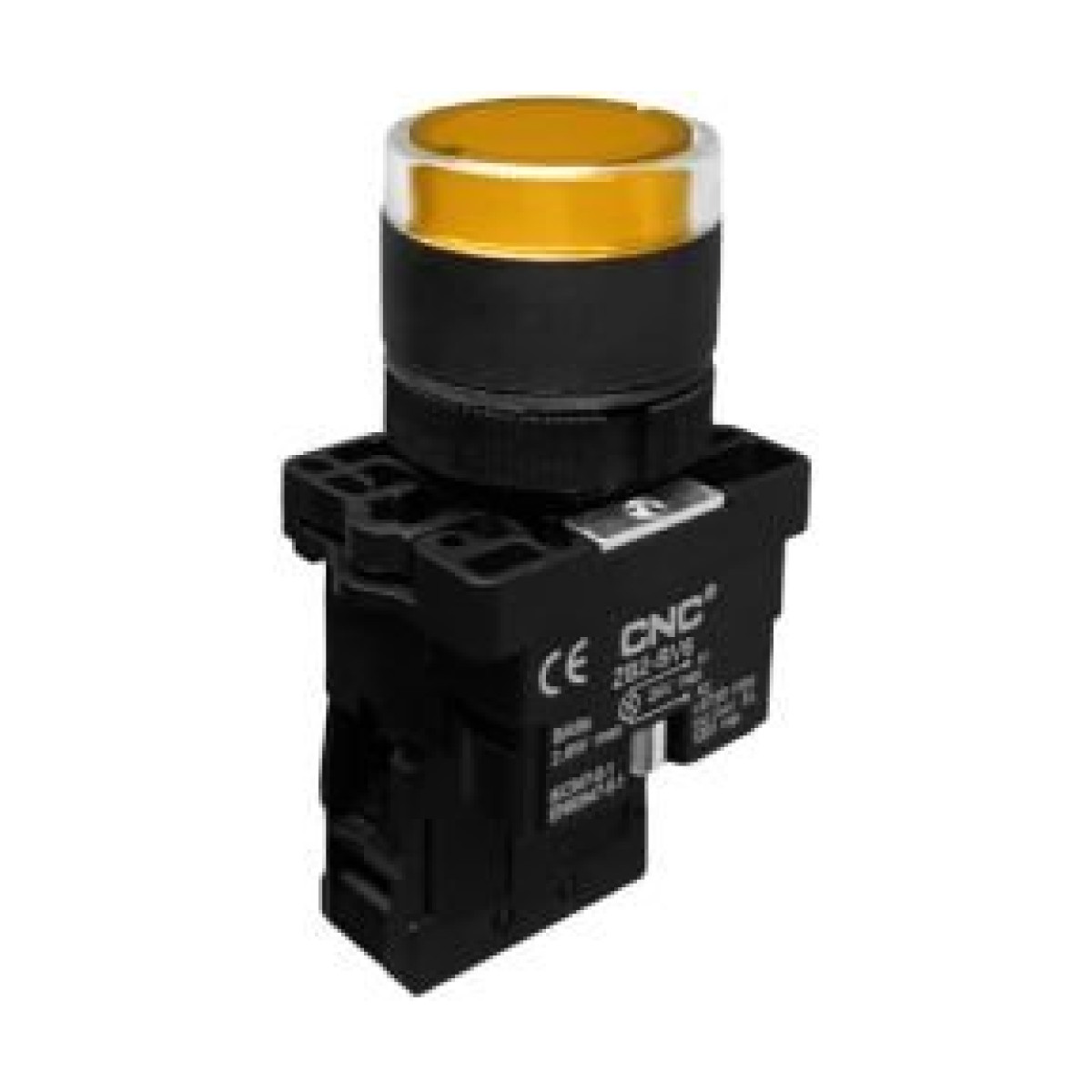 LAY5-EW3561 Sarı Işıklı Plastik Yaylı Buton