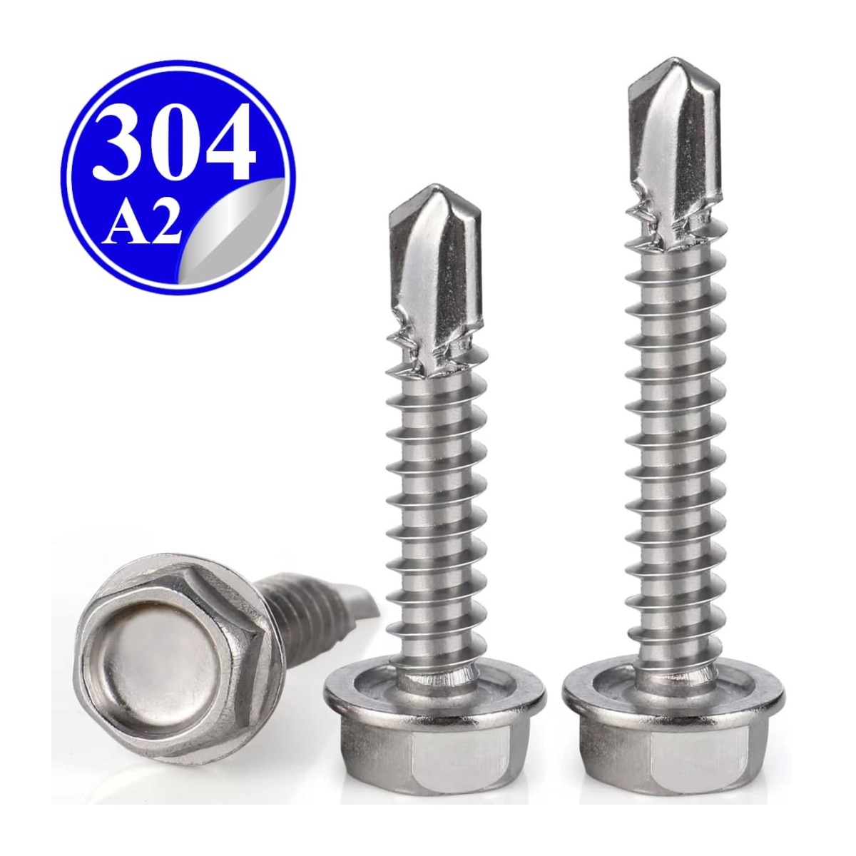 Paslanmaz Çelik Trapez Matkap Uçlu Vida - 4.8mm