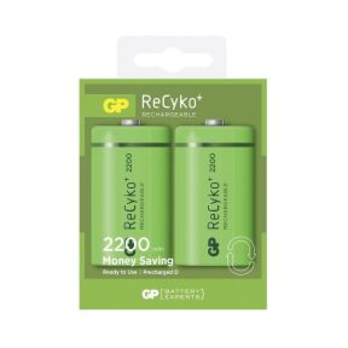 GP Recyko 2200mAh D Büyük Boy Şarjlı Pil