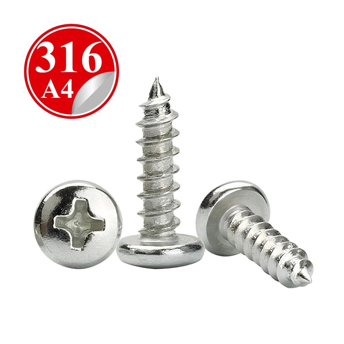 Paslanmaz Çelik 316 Kalite Ysb Sac Vidası - 2.9mm