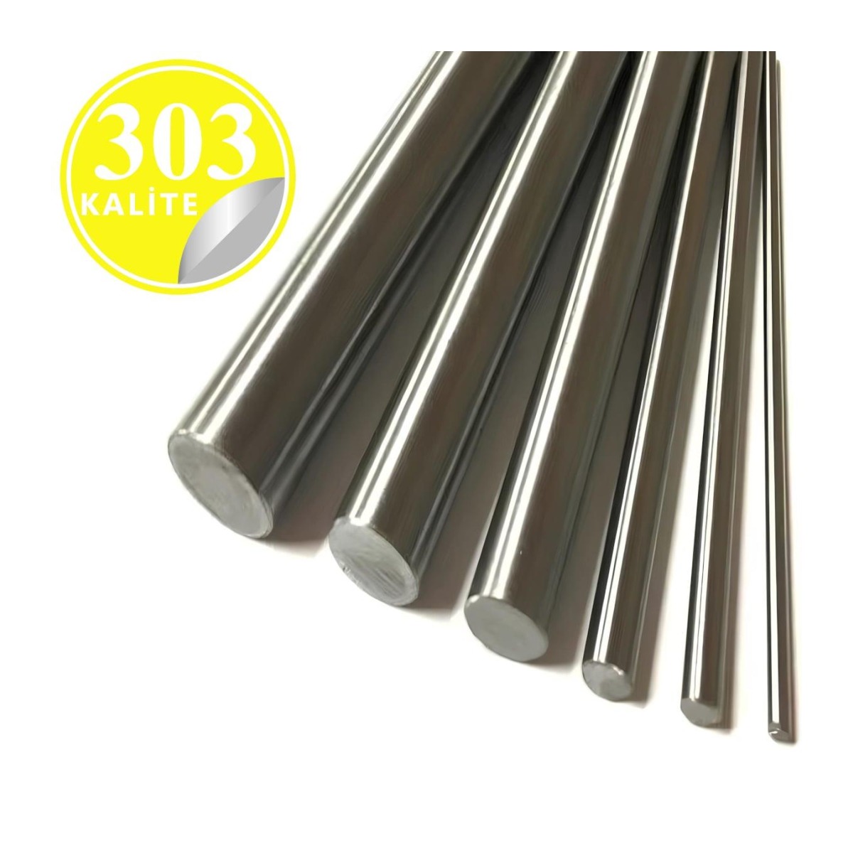 Paslanmaz Çelik 303 Kalite Parça Çubuk Mil - 4 mm