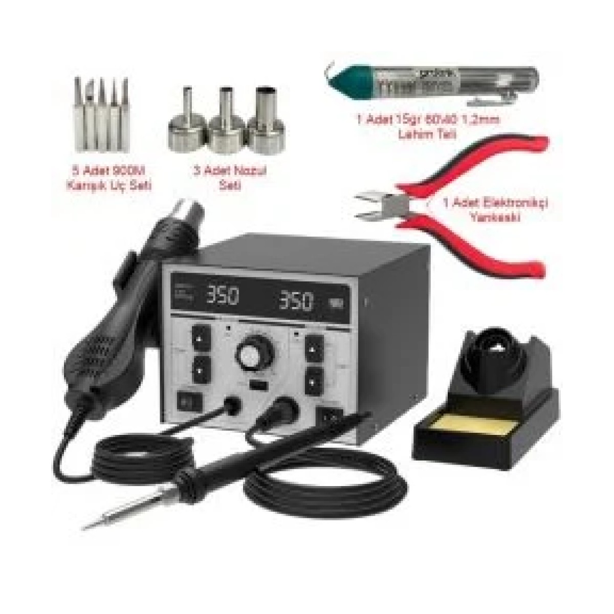 Atetool AM877D+ 820W Sıcak Hava Üflemeli Havya İstasyonu