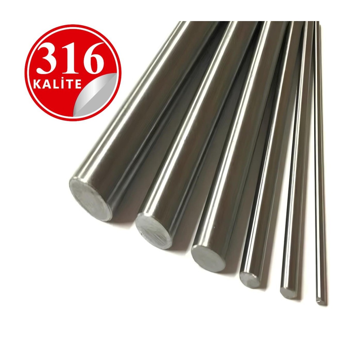 Paslanmaz Çelik 316 Kalite Parça Çubuk Mil - 3mm