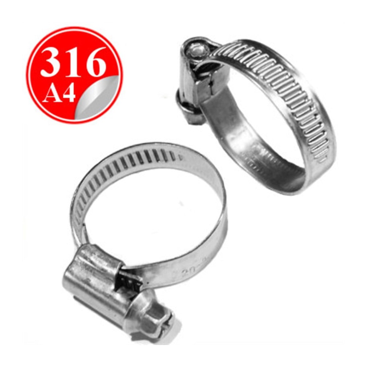 Paslanmaz Çelik 316 Kalite Hortum Kelepçesi - 12mm-22mm