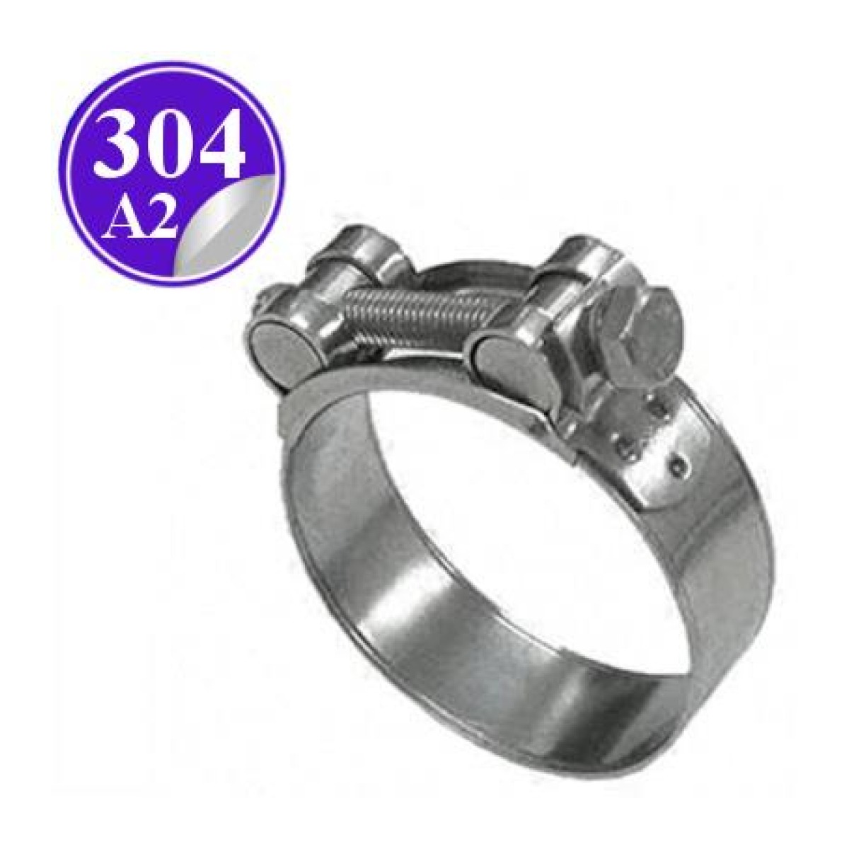 Paslanmaz Çelik 304 Kalite Takviyeli Kelepçe - 29x31mm ( GBS 30 / 18 N SK W4 )