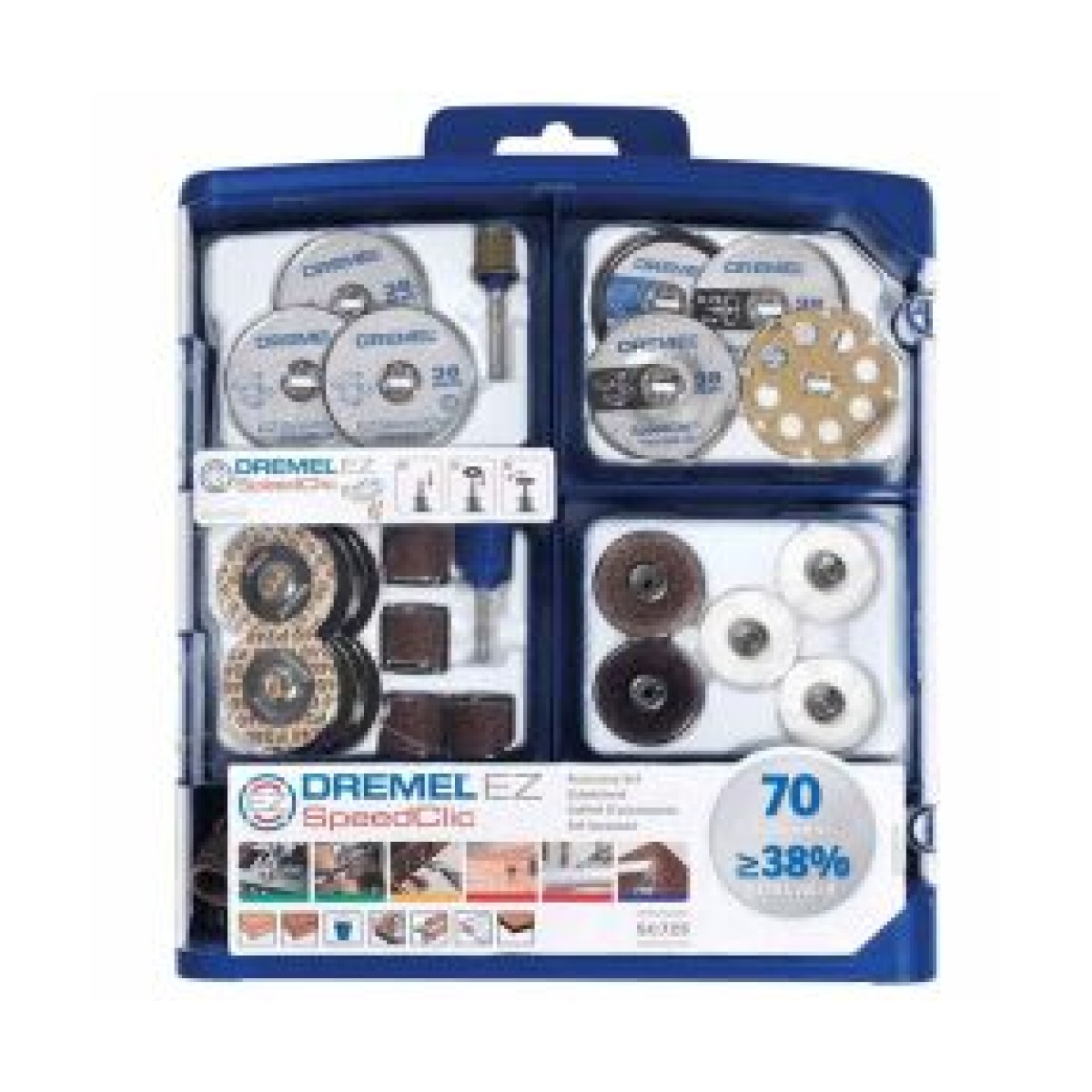 Dremel SC725 EZ SpeedClic Aksesuar Seti 70 Parça