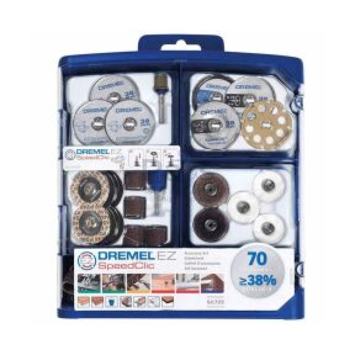 Dremel SC725 EZ SpeedClic Aksesuar Seti 70 Parça