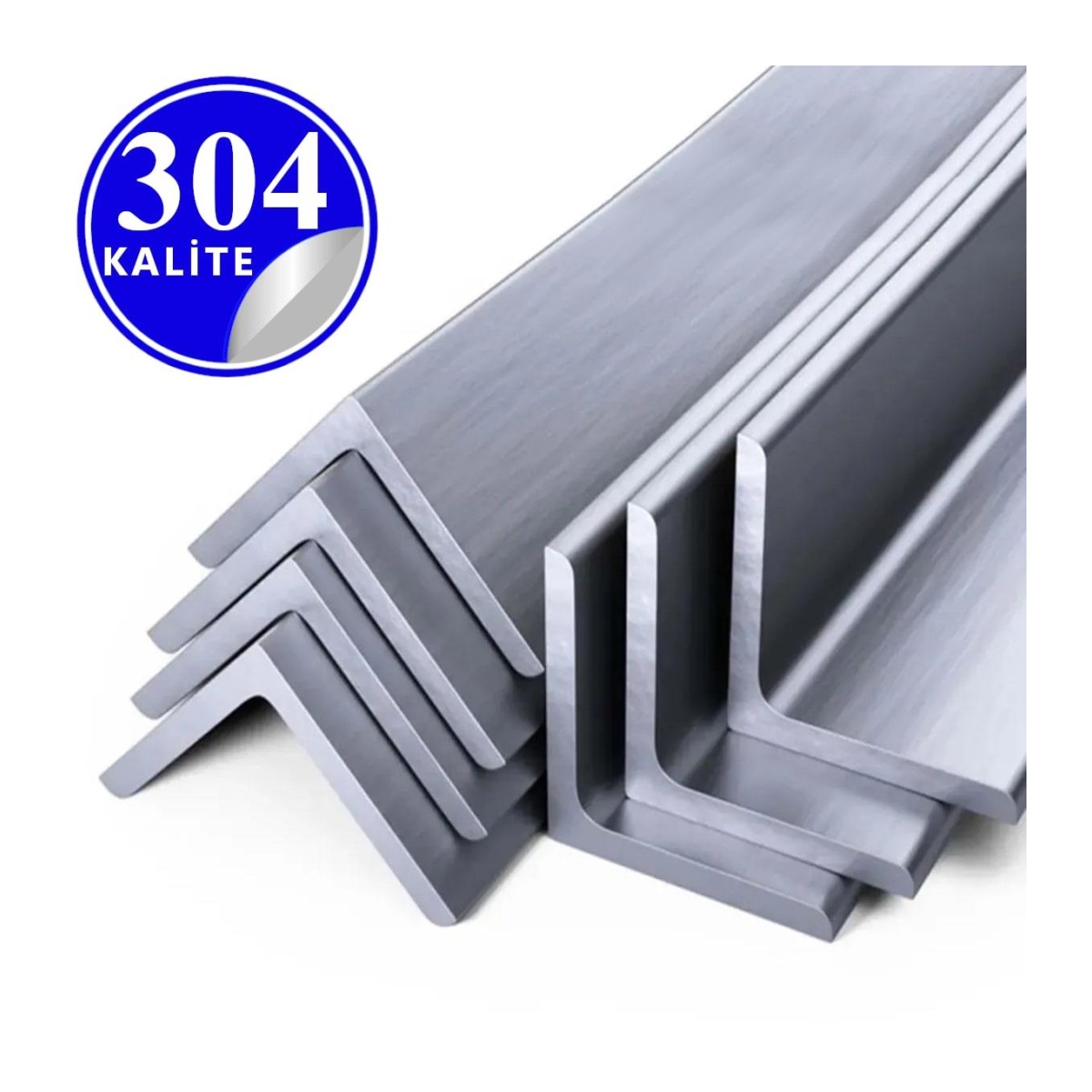 Paslanmaz Çelik 304 Kalite Parça Köşebent - 20x20x3mm
