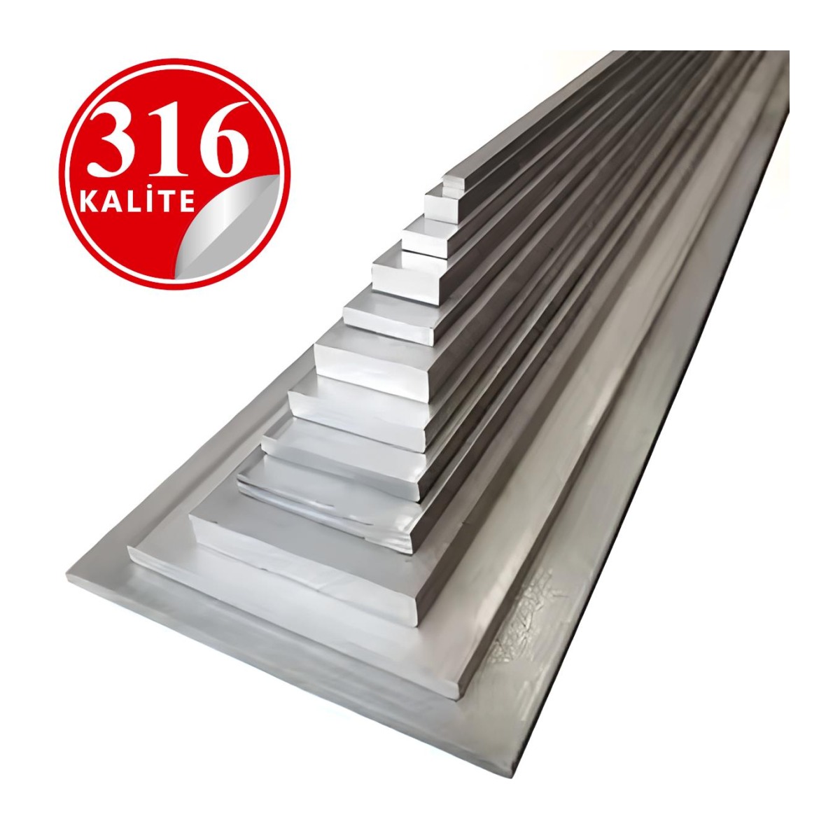 Paslanmaz Çelik 316 Kalite Parça Lama - 20x5 mm