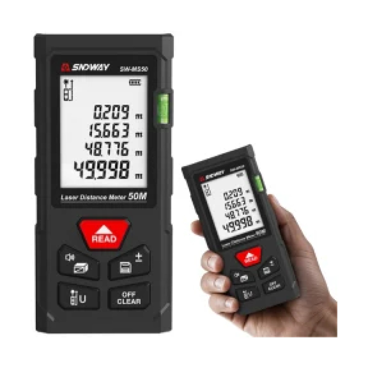 Sndway SW-MS50 50M Lazermetre Lazer Mesafe Ölçer