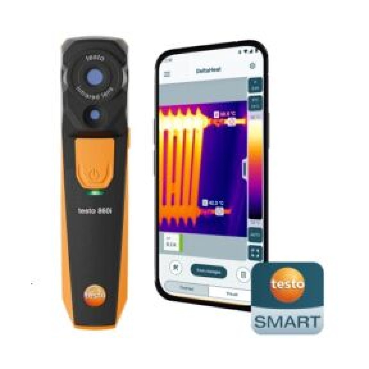 Testo 860İ 256x192 Akıllı telefonlar İçin Termal Kamera