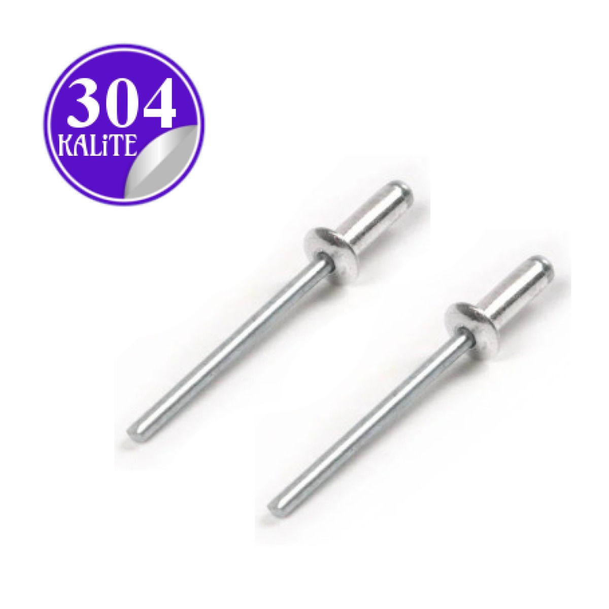 Paslanmaz Çelik 304 Kalite Pop Perçin - 3mm