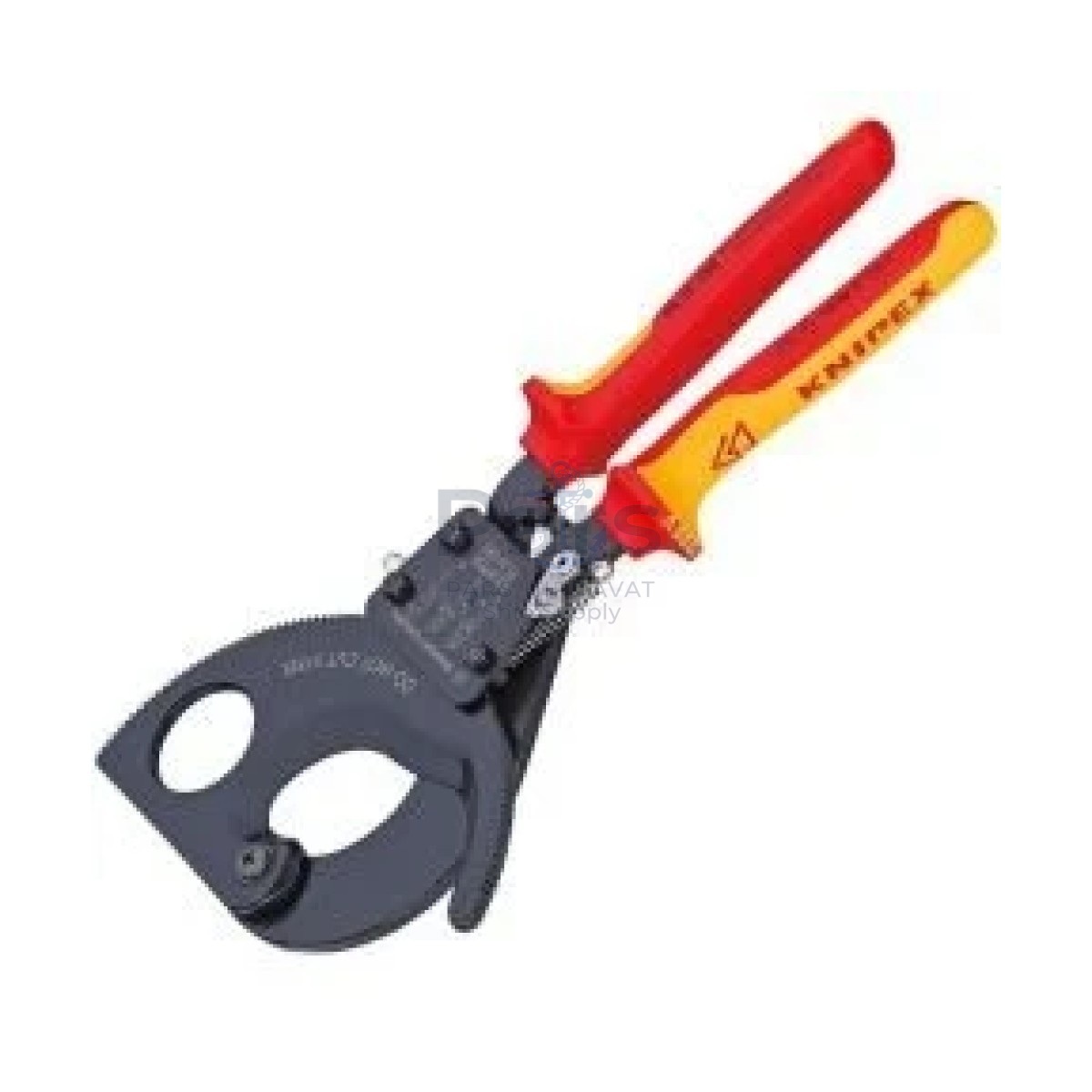 Knipex 95 36 280 Cırcır Mekanizmalı Vde Kablo Kesme Makası