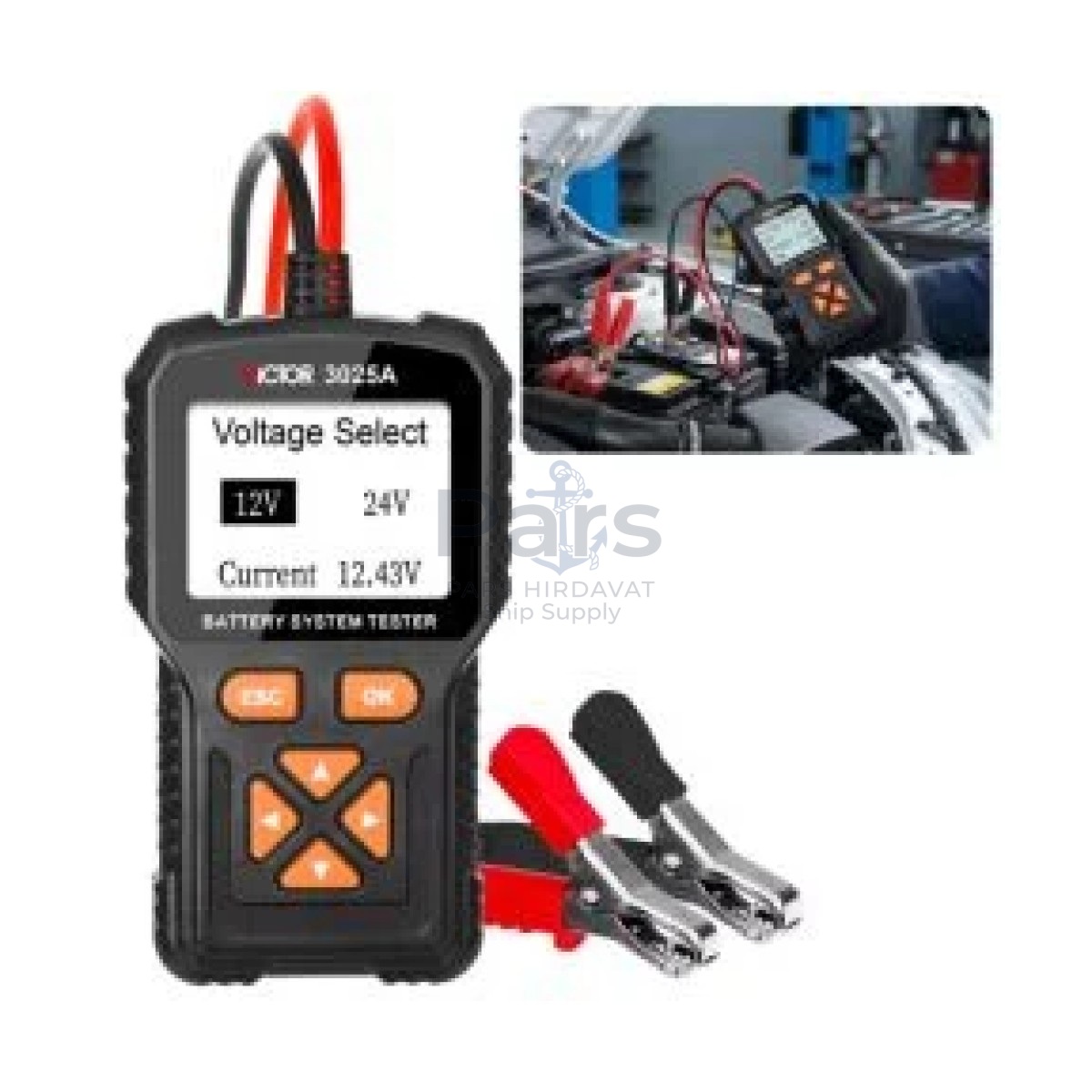 Victor 3025A 12V 24V Dijital Akü Test Cihazı