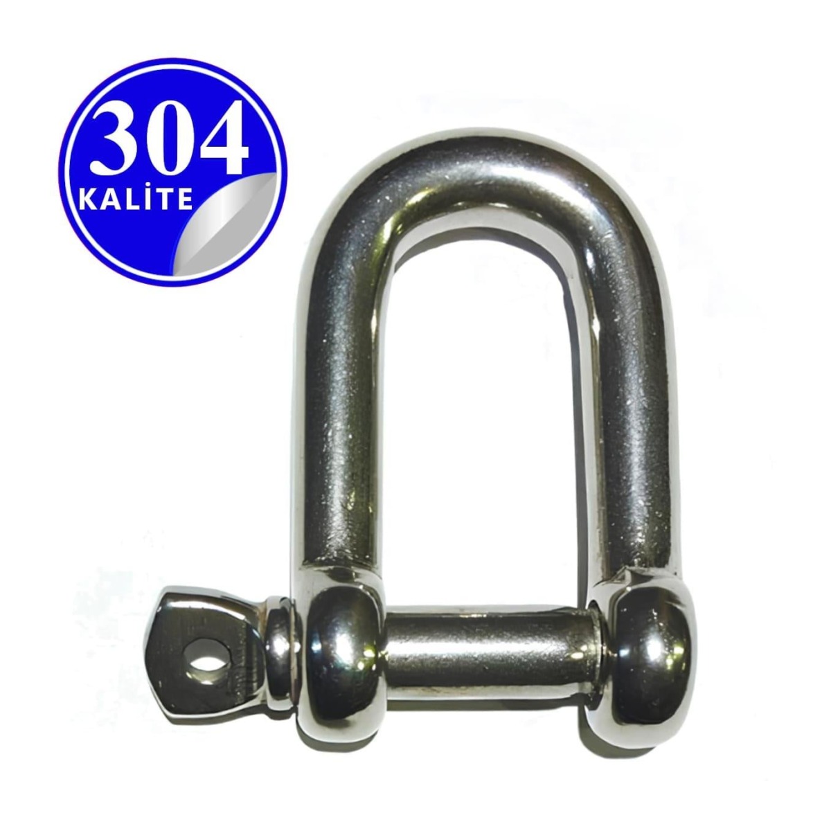 Paslanmaz Çelik 304 Kalite Zincir Kilidi - 8 mm