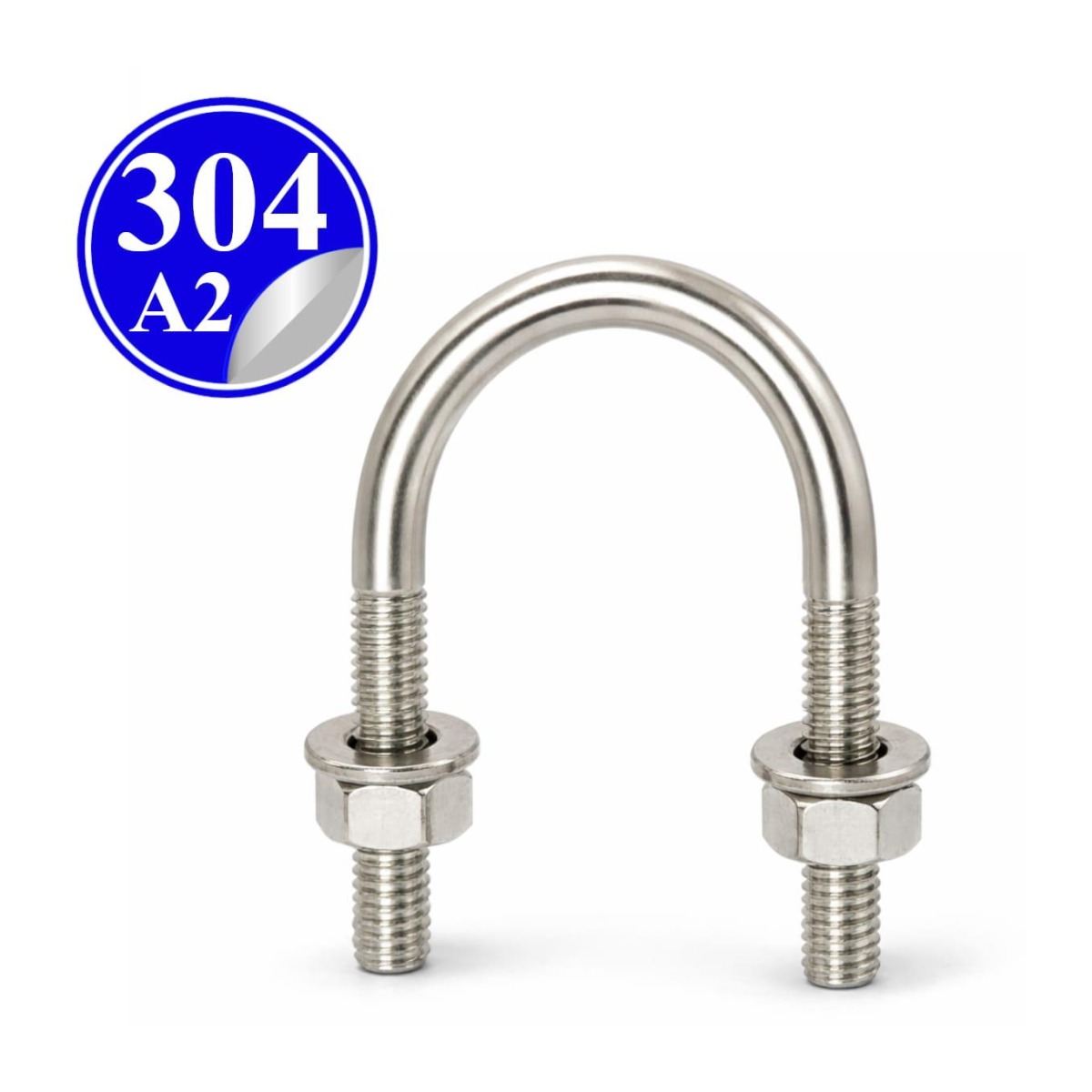 Paslanmaz Çelik 304 Kalite U Bolt - 1½" (48.3mm)