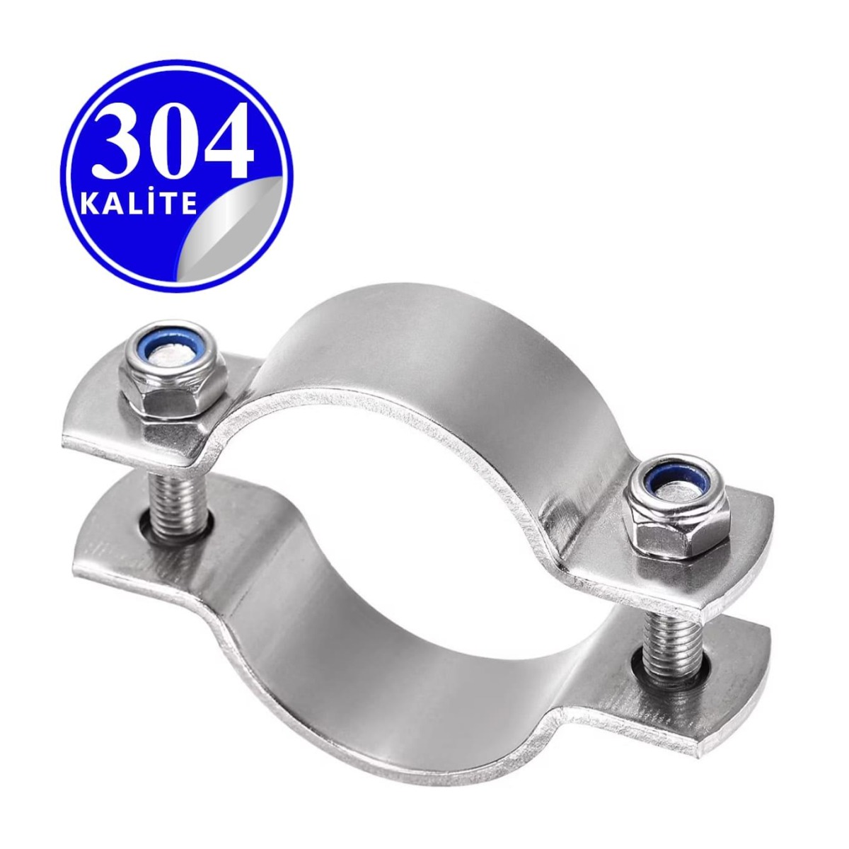 Paslanmaz Çelik 304 Kalite Sapsız Kelepçe - 33.7mm (1")