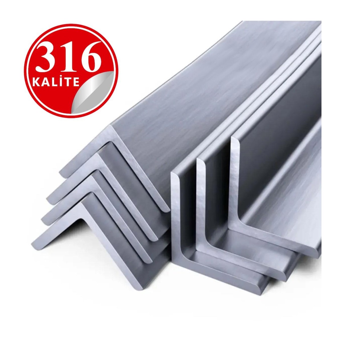 Paslanmaz Çelik 316 Kalite Parça Köşebent - 20x20x3mm