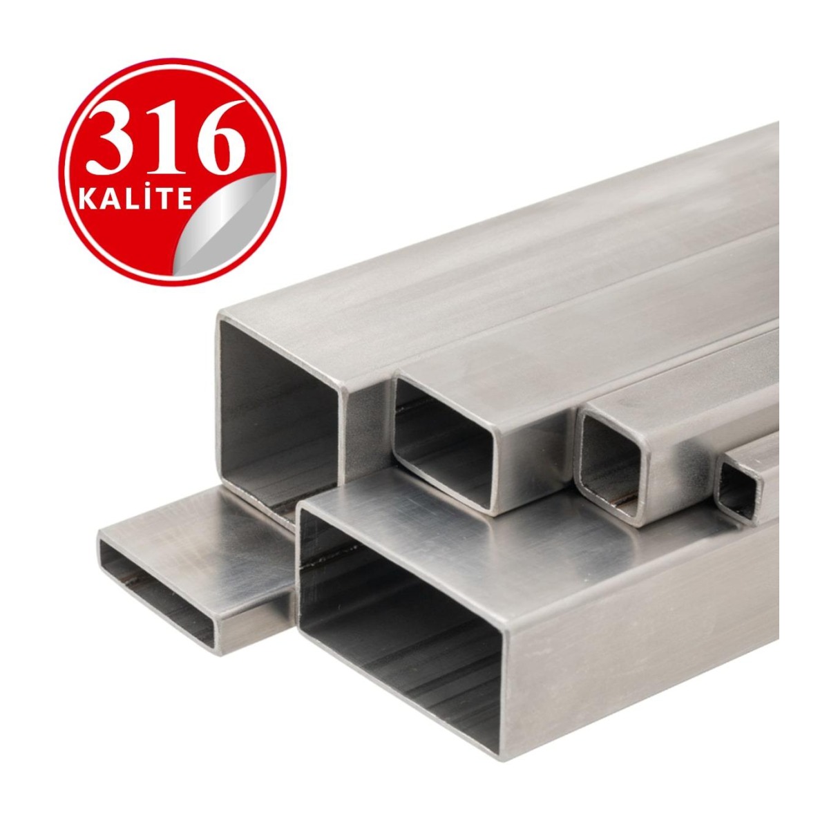 Paslanmaz Çelik 316 Kalite Kutu Profil - 10x10mm
