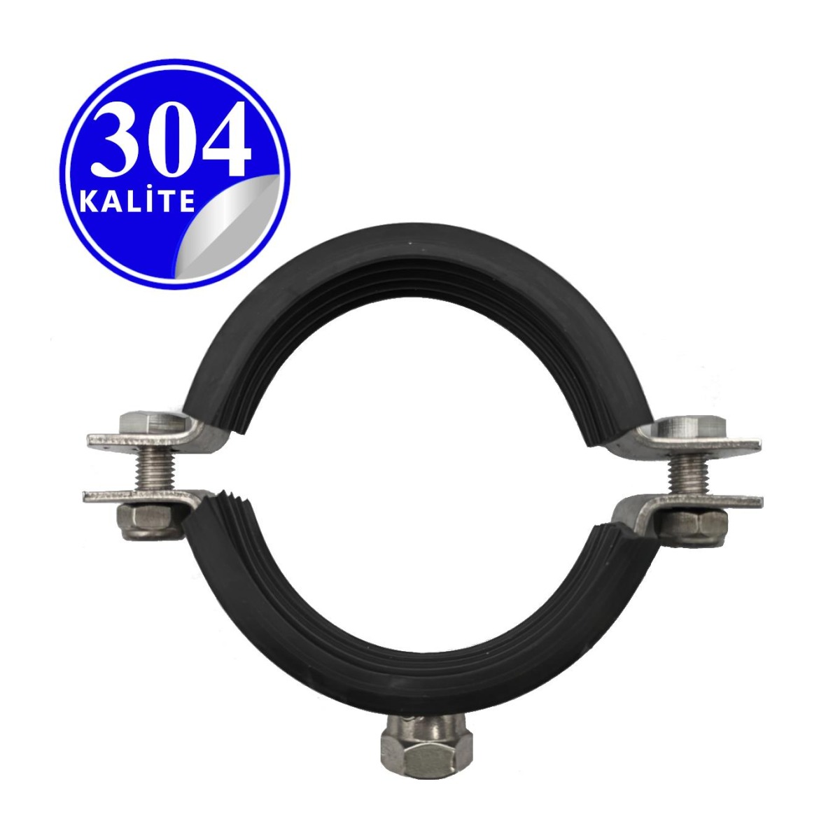 Paslanmaz Çelik 304 Kalite Somunlu Boru Kelepçesi - 48.3mm (1½")