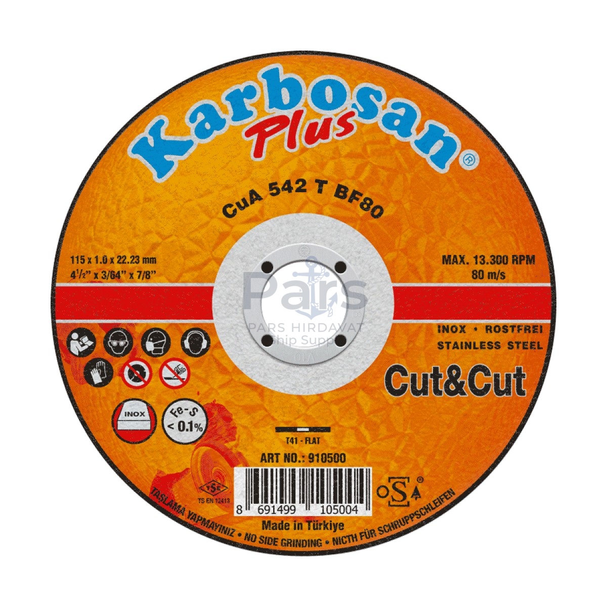 Cut & Cut Plus İnce Kesme Diski - 115 x 1.0 x 22.23 mm