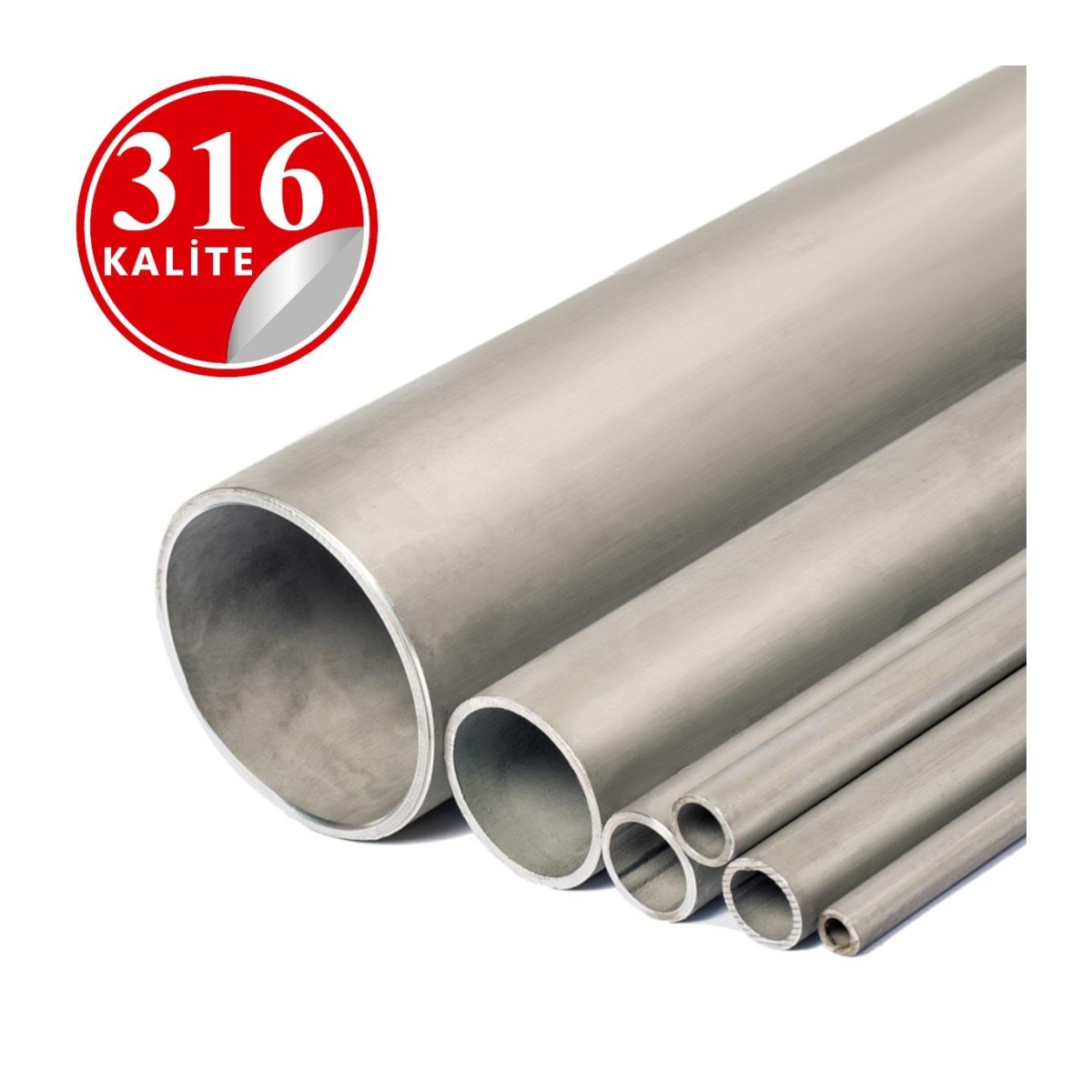 Paslanmaz Çelik 316 Kalite Çekme Boru - 10mm