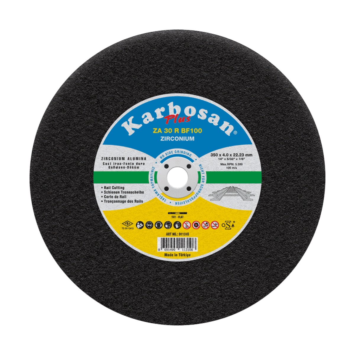 Zirkonyum Plus Ray Kesme Diski - 400 x 4.0 x 25.4 mm