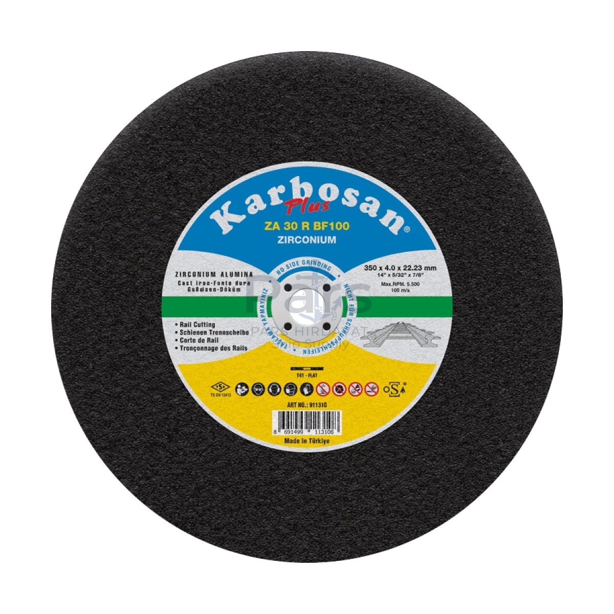 Zirkonyum Plus Ray Kesme Diski - 400 x 4.0 x 25.4 mm