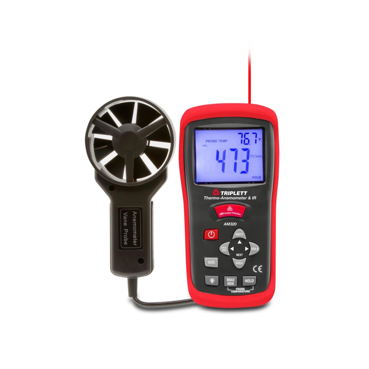 Termo Anemometre ve Kızıl Ötesi Termometre AM320 Triplett