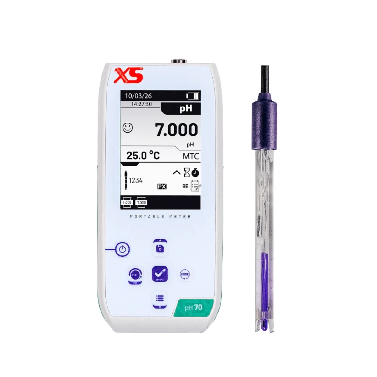 XS pH 70 NEX Taşınabilir pH Metre – 201 T Elektrotlu