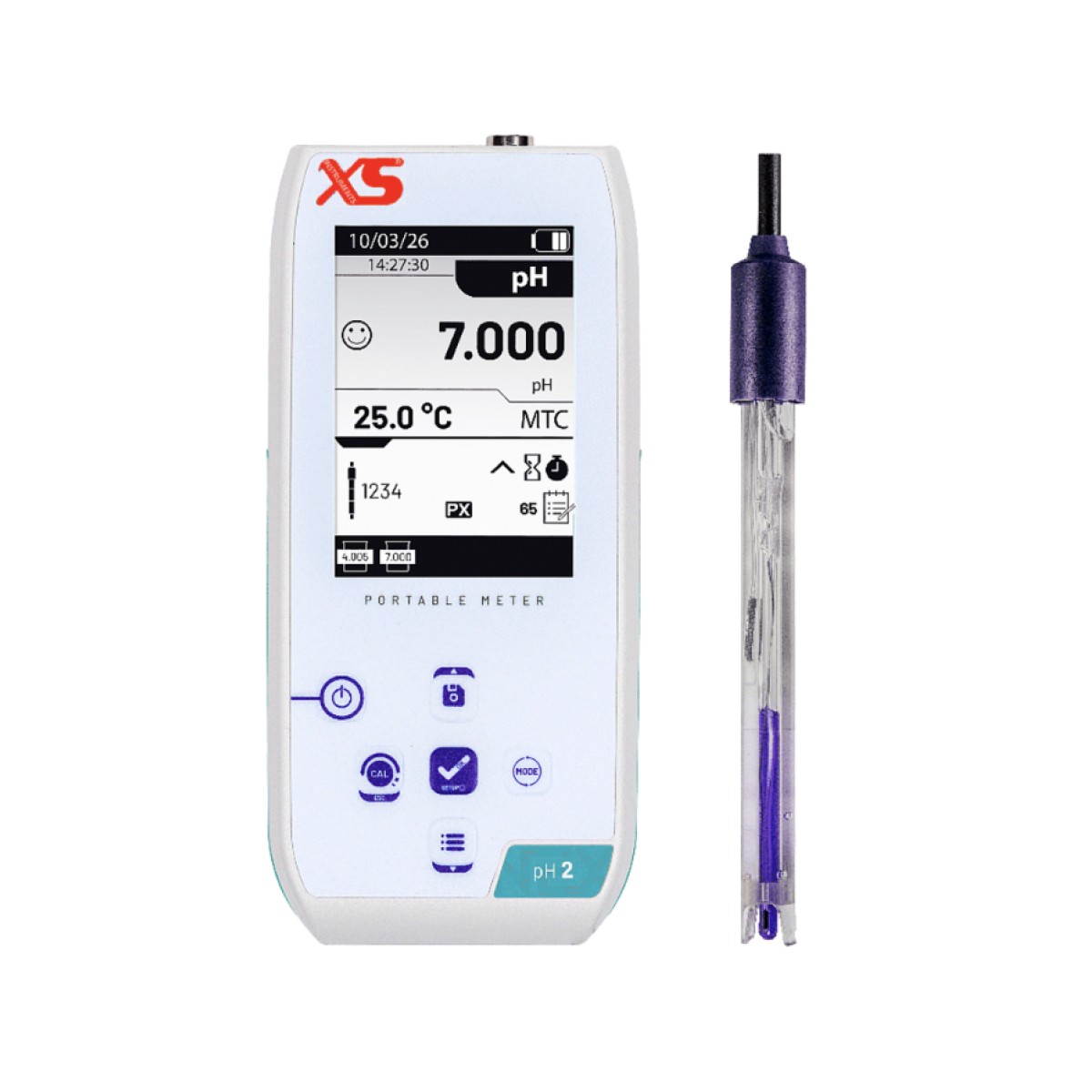 XS pH2 NEX Taşınabilir Multiparametre Ölçüm Cihazı – 201 T Elektrotlu – NT55 Probu ve S7/BNC Kablo ile