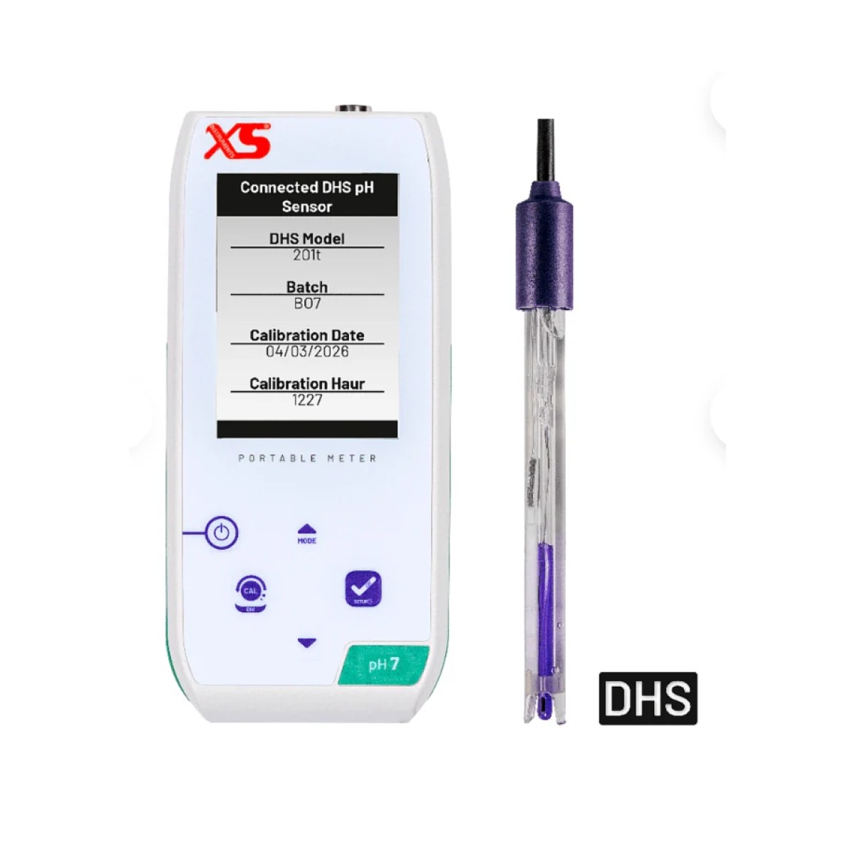 XS pH 7 NEX Taşınabilir pH Metre – 201 T DHS Elektrotlu