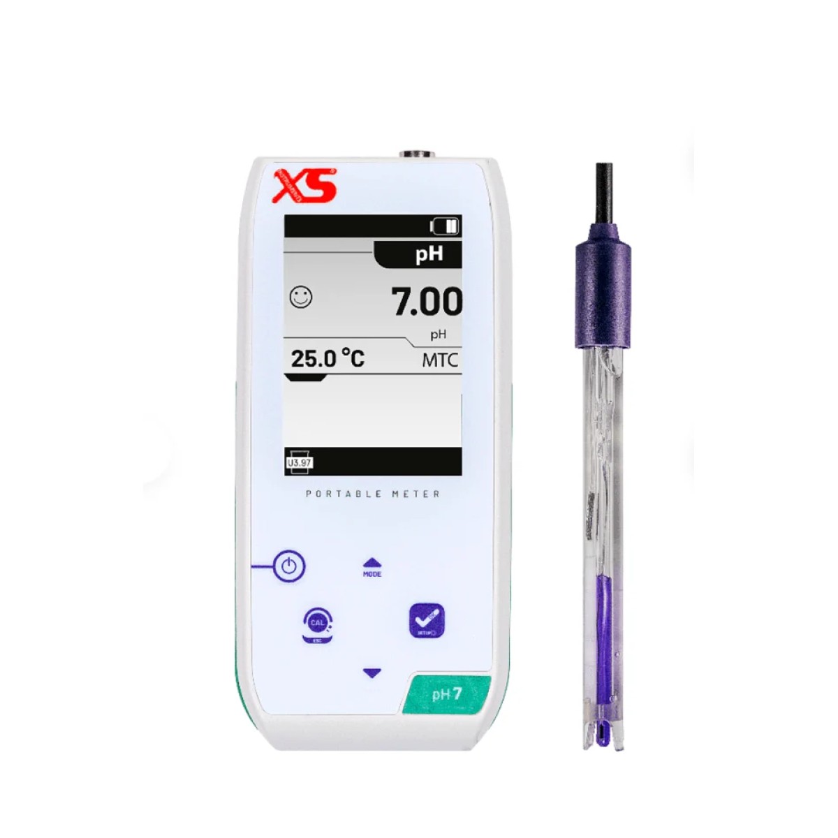 “XS pH 7 NEX taşınabilir pH metre – 201 T elektrot”