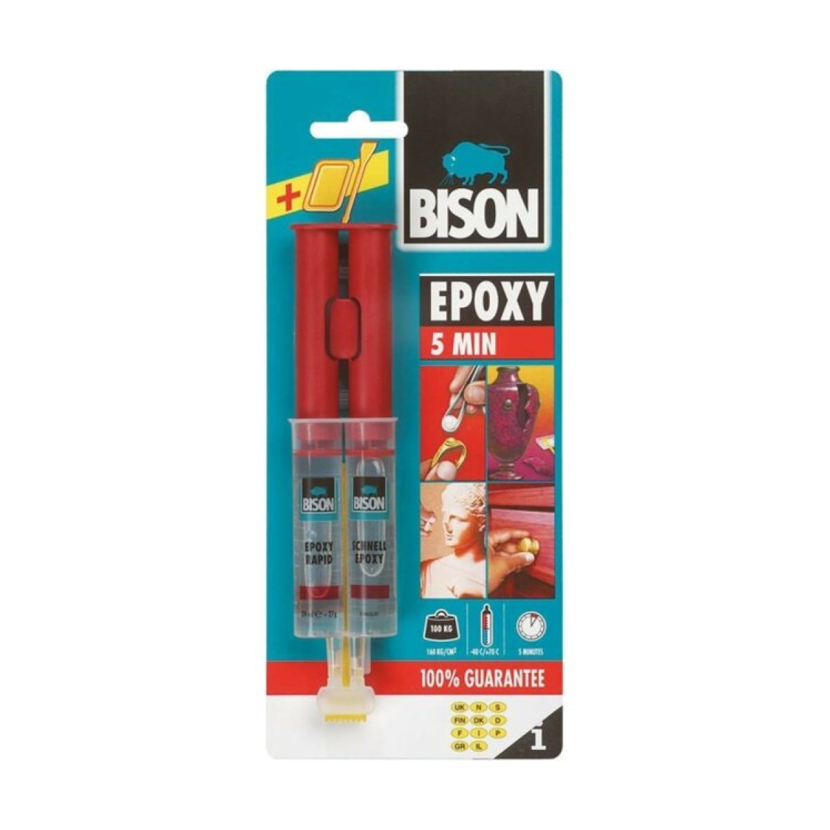 BİSON EPOXY ŞEFFAF ŞIRINGA 24 ML