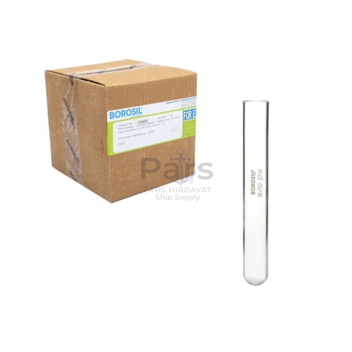Borosil Cam Deney Tüpü 18x150 mm - Test Tüpü 100 pcs Toptan